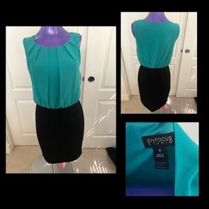 ENFOCUS STUDIO GREEN & BLACK DRESS